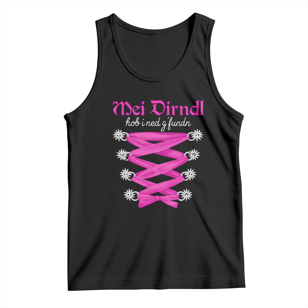 Funny Oktoberfest Corset in Pink Tank Top I Have Not Found My Dirndl - Wonder Print Shop
