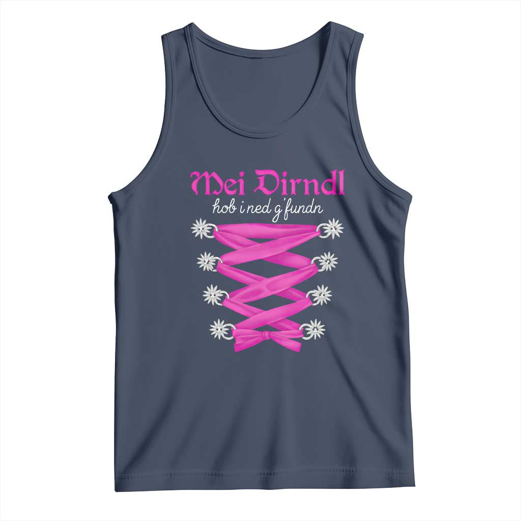 Funny Oktoberfest Corset in Pink Tank Top I Have Not Found My Dirndl - Wonder Print Shop