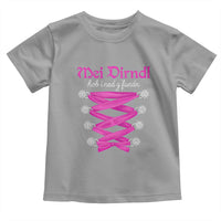 Funny Oktoberfest Corset in Pink Toddler T Shirt I Have Not Found My Dirndl - Wonder Print Shop
