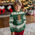 Funny Lausmadl Oktoberfest Ugly Christmas Sweater Bavarian Girl with Braids Sunnies and Sass - Wonder Print Shop