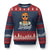 Funny Lausmadl Oktoberfest Ugly Christmas Sweater Bavarian Girl with Braids Sunnies and Sass - Wonder Print Shop