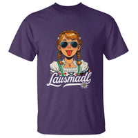 Funny Lausmadl Oktoberfest T Shirt Bavarian Girl with Braids Sunnies and Sass - Wonder Print Shop