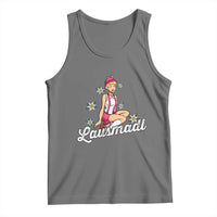 Bavarian Pin Up Girl Lausmadl Tank Top Oktoberfest Edelweiss Flowers - Wonder Print Shop