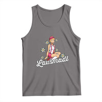 Bavarian Pin Up Girl Lausmadl Tank Top Oktoberfest Edelweiss Flowers - Wonder Print Shop