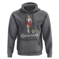 Retro Bavarian Pin Up Girl Lausmadl Hoodie Oktoberfest Edelweiss Flower - Wonder Print Shop
