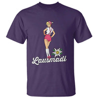 Retro Bavarian Pin Up Girl Lausmadl T Shirt Oktoberfest Edelweiss Flower - Wonder Print Shop