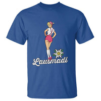 Retro Bavarian Pin Up Girl Lausmadl T Shirt Oktoberfest Edelweiss Flower - Wonder Print Shop