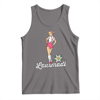 Retro Bavarian Pin Up Girl Lausmadl Tank Top Oktoberfest Edelweiss Flower - Wonder Print Shop