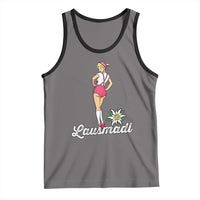 Retro Bavarian Pin Up Girl Lausmadl Tank Top Oktoberfest Edelweiss Flower - Wonder Print Shop
