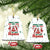 Santa Christmas Ceramic Ornament Theres Some Hos In This House Funny Xmas Vibe - Wonder Print Shop