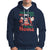 Christmas Santa Hoodie Theres Some Hos In This House Funny Xmas - Wonder Print Shop