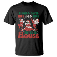 Christmas Santa T Shirt Theres Some Hos In This House Funny Xmas - Wonder Print Shop