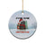 Black Cat Christmas Ceramic Ornament It's Fine I'm Fine Everything Is Fine Xmas Light Funny Xmas Vibe - Wonder Print Shop