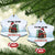 Black Cat Christmas Ceramic Ornament It's Fine I'm Fine Everything Is Fine Xmas Light Funny Xmas Vibe - Wonder Print Shop
