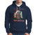 Christmas Black Cat Hoodie It's Fine I'm Fine Everything Is Fine Xmas Light Funny - Wonder Print Shop