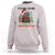 Christmas Black Cat Sweatshirt It's Fine I'm Fine Everything Is Fine Xmas Light Funny - Wonder Print Shop