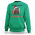 Christmas Black Cat Sweatshirt It's Fine I'm Fine Everything Is Fine Xmas Light Funny - Wonder Print Shop