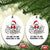 Skeleton Christmas Ceramic Ornament It's Fine I'm Fine Everything Is Fine Xmas Light Funny Xmas Vibe - Wonder Print Shop