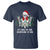 Christmas Skeleton T Shirt It's Fine I'm Fine Everything Is Fine Xmas Light Funny - Wonder Print Shop