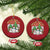 Chrismas Snowman Christmas Ornament Chillin' With My Snowmies Retro Xmas Vibe - Wonder Print Shop