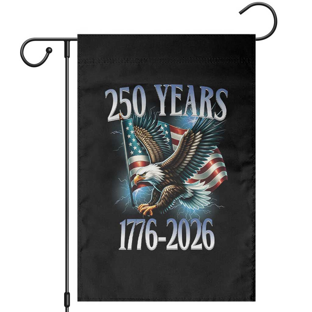 250 Years of American Freedom Garden Flag Bald Eagle USA Flag 1776 to 2026 Patriotic - Wonder Print Shop