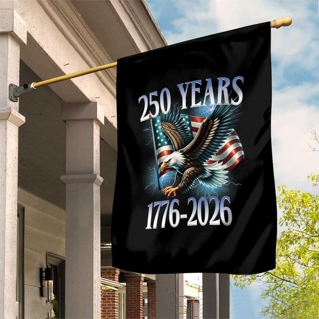 250 Years of American Freedom Garden Flag Bald Eagle USA Flag 1776 to 2026 Patriotic - Wonder Print Shop