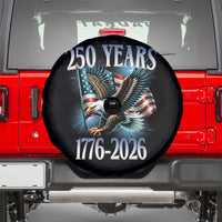 250 Years of American Freedom Spare Tire Cover Bald Eagle USA Flag 1776 to 2026 Patriotic - Wonder Print Shop