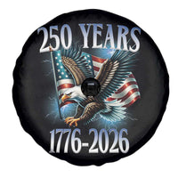 250 Years of American Freedom Spare Tire Cover Bald Eagle USA Flag 1776 to 2026 Patriotic - Wonder Print Shop