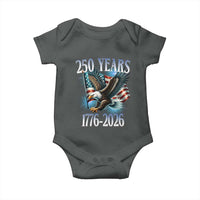 250 Years of American Freedom Baby Onesie Bald Eagle USA Flag 1776 to 2026 Patriotic - Wonder Print Shop