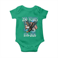 250 Years of American Freedom Baby Onesie Bald Eagle USA Flag 1776 to 2026 Patriotic - Wonder Print Shop