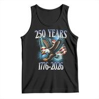250 Years of American Freedom Tank Top Bald Eagle USA Flag 1776 to 2026 Patriotic - Wonder Print Shop