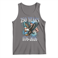 250 Years of American Freedom Tank Top Bald Eagle USA Flag 1776 to 2026 Patriotic - Wonder Print Shop