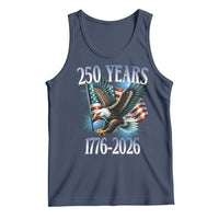 250 Years of American Freedom Tank Top Bald Eagle USA Flag 1776 to 2026 Patriotic - Wonder Print Shop