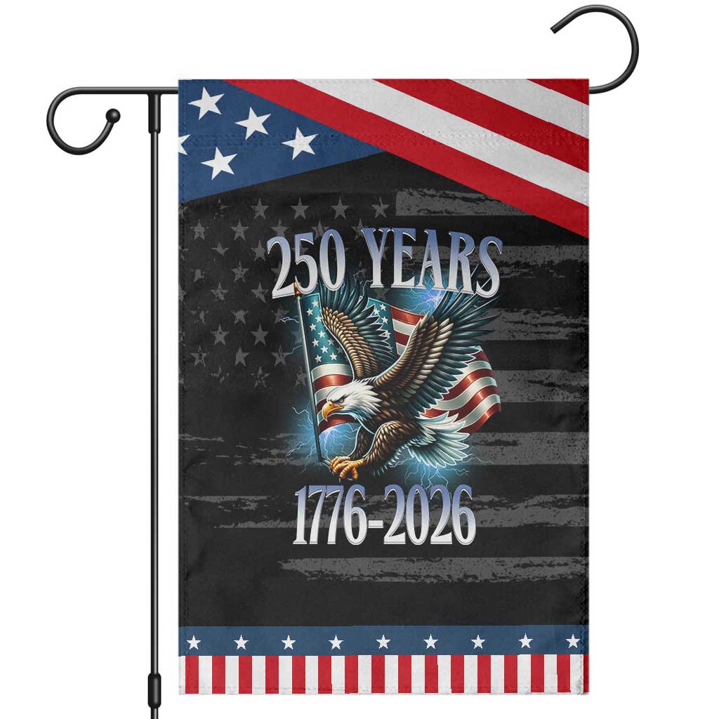 250 Years of American Freedom Garden Flag Bald Eagle USA Flag 1776 to 2026 Patriotic