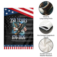 250 Years of American Freedom Garden Flag Bald Eagle USA Flag 1776 to 2026 Patriotic