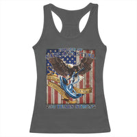 Military Navy 250th Anniversary Racerback Tank Top Forged of Salt and Steel Patriotic Eagle Anchor American Flag - Wonder Print Shop