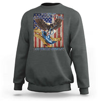 Military Navy 250th Anniversary Sweatshirt Forged of Salt and Steel Patriotic Eagle Anchor American Flag - Wonder Print Shop