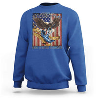 Military Navy 250th Anniversary Sweatshirt Forged of Salt and Steel Patriotic Eagle Anchor American Flag - Wonder Print Shop