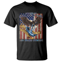 Military Navy 250th Anniversary T Shirt Forged of Salt and Steel Patriotic Eagle Anchor American Flag - Wonder Print Shop