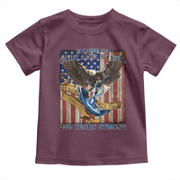 Military Navy 250th Anniversary Toddler T Shirt Forged of Salt and Steel Patriotic Eagle Anchor American Flag - Wonder Print Shop