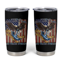 Military Navy 250th Anniversary Tumbler Cup Forged of Salt and Steel Patriotic Eagle Anchor American Flag - Wonder Print Shop
