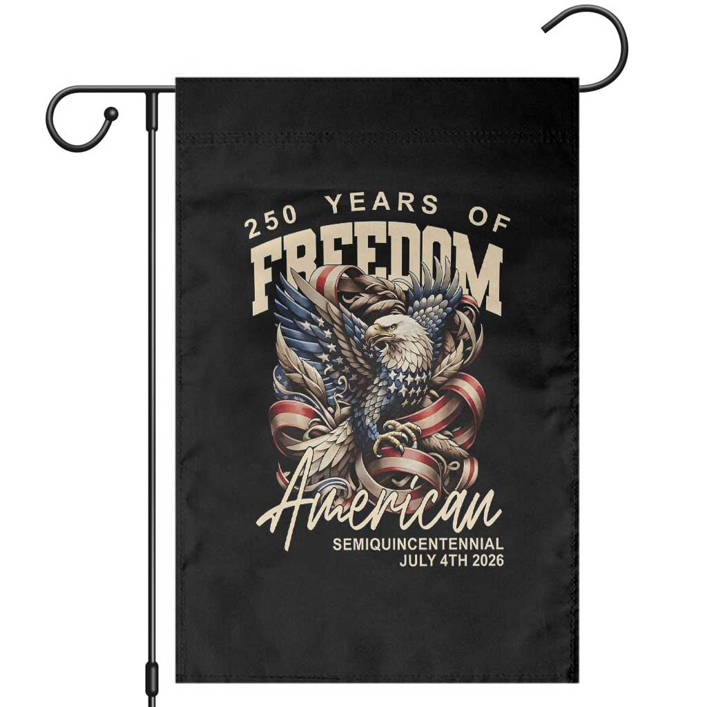 250 Years of Freedom Eagle Garden Flag US 250th Anniversary American Semiquincentennial 2026 Patriotic - Wonder Print Shop