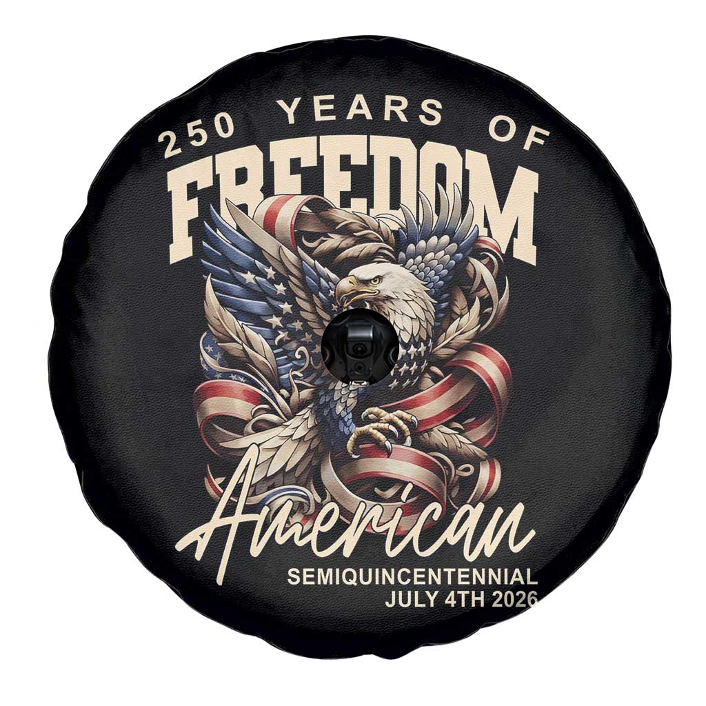 250 Years of Freedom Eagle Spare Tire Cover US 250th Anniversary American Semiquincentennial 2026 Patriotic - Wonder Print Shop