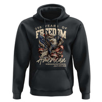 250 Years of Freedom Eagle Hoodie US 250th Anniversary American Semiquincentennial 2026 Patriotic - Wonder Print Shop