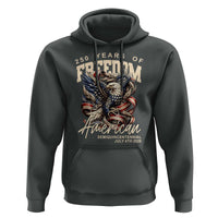 250 Years of Freedom Eagle Hoodie US 250th Anniversary American Semiquincentennial 2026 Patriotic - Wonder Print Shop