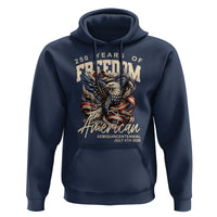 250 Years of Freedom Eagle Hoodie US 250th Anniversary American Semiquincentennial 2026 Patriotic - Wonder Print Shop