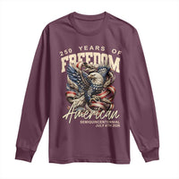 250 Years of Freedom Eagle Long Sleeve Shirt US 250th Anniversary American Semiquincentennial 2026 Patriotic - Wonder Print Shop