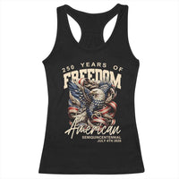 250 Years of Freedom Eagle Racerback Tank Top US 250th Anniversary American Semiquincentennial 2026 Patriotic - Wonder Print Shop