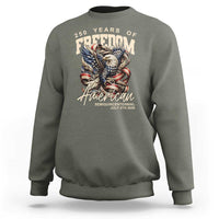 250 Years of Freedom Eagle Sweatshirt US 250th Anniversary American Semiquincentennial 2026 Patriotic - Wonder Print Shop