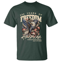 250 Years of Freedom Eagle T Shirt US 250th Anniversary American Semiquincentennial 2026 Patriotic - Wonder Print Shop